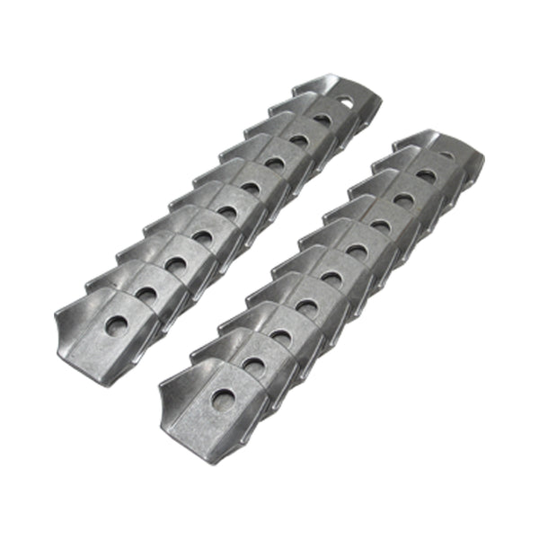 C73-207-20 3/8 Inch Hole, 1/8 Inch Thick, 15/16 Inch Hole Height, Chromoly Bent Weld Tab, 4130N Bag of 20