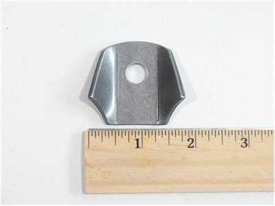 C73-207-RULER 3/8 Inch Hole, 1/8 Inch Thick, 15/16 Inch Hole Height, Chromoly Bent Weld Tab, 4130N