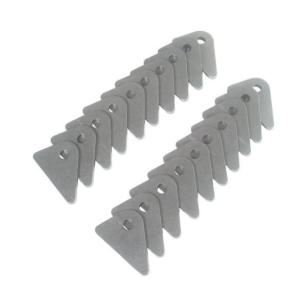 C73-217-20_1 1/4 Inch Hole, 1/8 Inch Thick, 11/16 Inch Hole Height, Chromoly Flat Weld Tab, 4130N Bag of 20