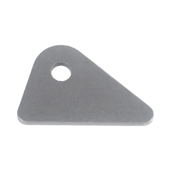 C73-217-CLIP_90c3f4ed-d6b7-4207-b74e-9451ef08e0a3 1/4 Inch Hole, 1/8 Inch Thick, 11/16 Inch Hole Height, Chromoly Flat Weld Tab, 4130N