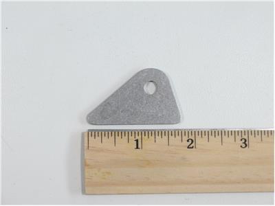 C73-217-RULER 1/4 Inch Hole, 1/8 Inch Thick, 11/16 Inch Hole Height, Chromoly Flat Weld Tab, 4130N