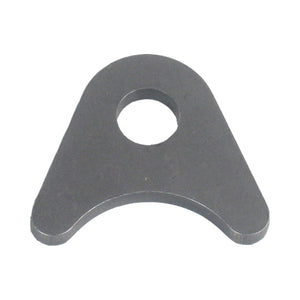 C73-219-CLIP_53e2a109-eaed-4efe-b116-1fe087829483 5/16 Inch Hole, 1/8 Inch Thick, 7/16 Inch Hole Height, 1 Inch Tube, Chromoly Radius Weld Tab, 4130N