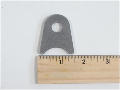 C73-227-RULER 7/16 Inch Hole, 3/16 Inch Thick, 7/8 Inch Hole Height, 1-3/8 Inch Tube, Chromoly Radius Weld Tab, 4130N