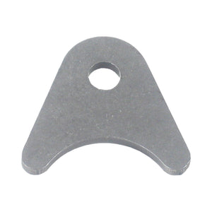 C73-229-CLIP_93922ca3-fcfa-421d-a22b-41003c78c6ae 1/4 Inch Hole, 1/8 Inch Thick, 9/16 Inch Hole Height, 1-1/8 Inch Tube, Chromoly Radius Weld Tab, 4130N