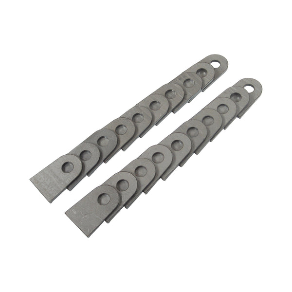 C73-233-20_1 7/16 Inch Hole, 1/8 Inch Thick, 1-3/8 Inch Hole Height, Chromoly Flat Weld Tab, 4130N Bag of 20