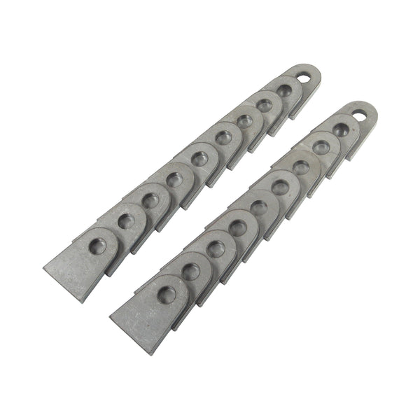 C73-234-20_1 7/16 Inch Hole, 3/16 Inch Thick, 1-3/8 Inch Hole Height, Chromoly Flat Weld Tab, 4130N Bag of 20