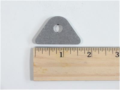 C73-236-RULER 5/16 Inch Hole, 3/16 Inch Thick, 9/16 Inch Hole Height, Chromoly Flat Weld Tab, 4130N