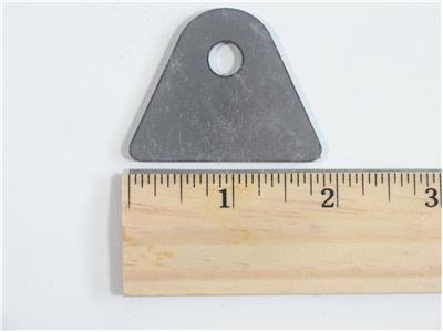 C73-242-RULER 5/16 Inch Hole, 1/8 Inch Thick, 1 Inch Hole Height, Chromoly Flat Weld Tab, 4130N