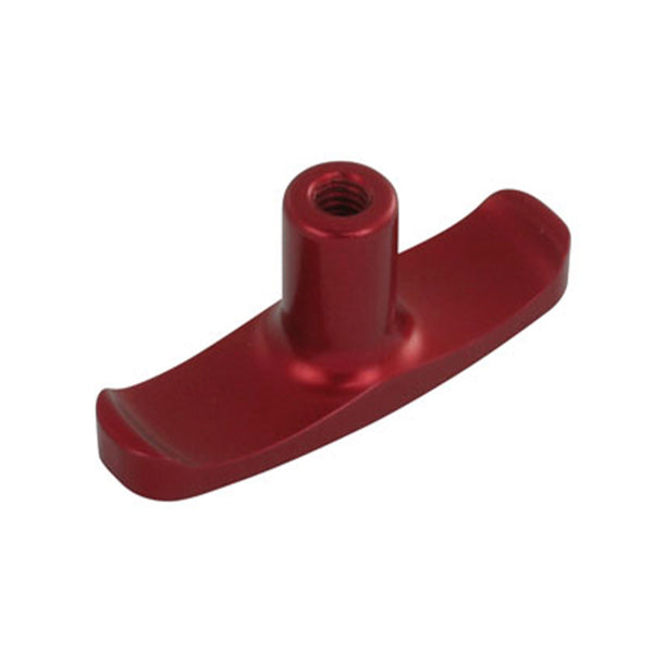 C73-406-3 Billet Aluminum Ergo T Handle 1 4-20 NC Right Hand Red