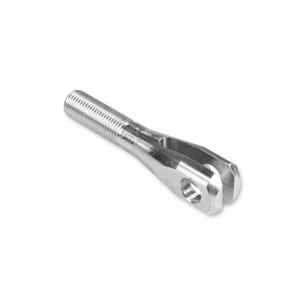 C73-494-2_1 Threaded Slot Clevis 3 8-24 Right Hand Thread: 3 16 in. Slot 5 16 in. Hole: Plated 4130 Chromoly Steel Each