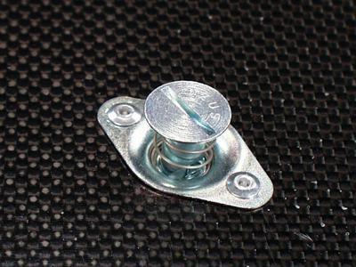 C73-599-10_2 Steel Self-Eject Dzus Buttons, Pack of 10 Flat .450 Inch