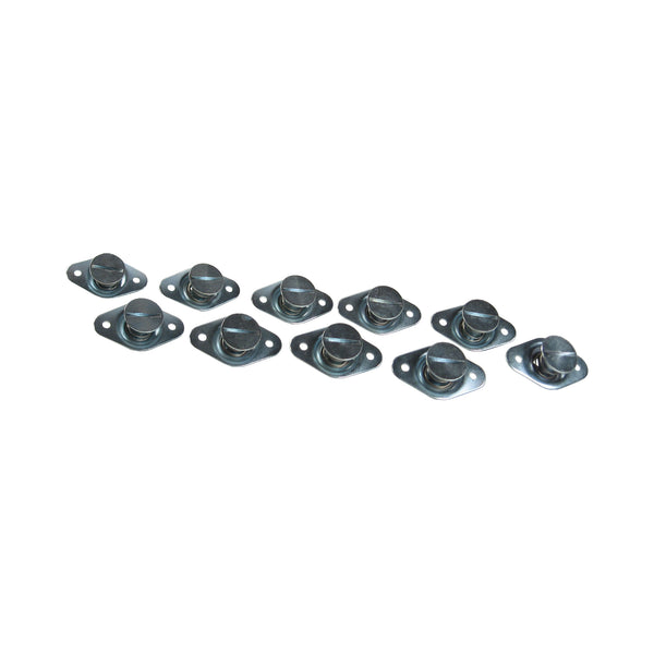 C73-601-10_1 Steel Self-Eject Dzus Buttons, Pack of 10 Flat .550 Inch