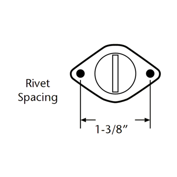 C73-615-10Diagram Steel Self-Eject Dzus Buttons, Pack of 10 Large "Pro-Stock" .550 Inch