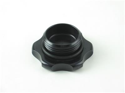 C73-740_6 Easy Turn Fill Cap with O-Ring 1-5 8 Inch without Lanyard Boss Black