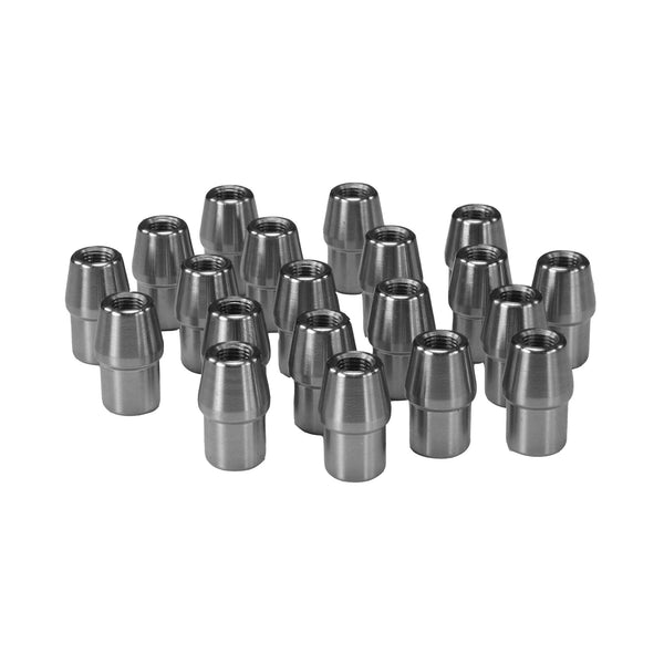 C73-842-20_1 3/4” OD X .065” Tube Size, Chromoly Steel 4130N Round Tube Adapter 3 8-24 Right Hand Bag of 20