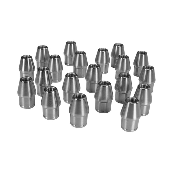 C73-859-20_1 7/8” OD X .058” Tube Size, Chromoly Steel 4130N Round Tube Adapter 3 8-24 Left Hand Bag of 20