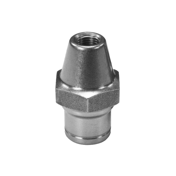 C73-859-H-2_1 7/8” OD X .058” Tube Size, Chromoly Steel 4130N Round Tube Adapter 3 8-24 Left Hand With Hex Each