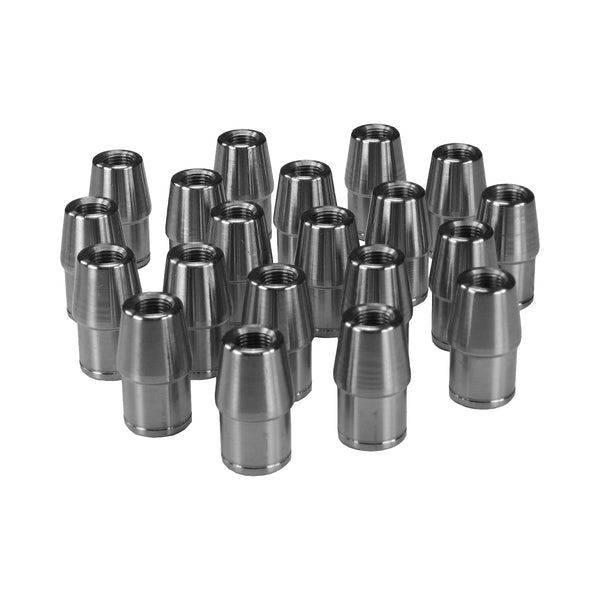 C73-889-20_1 1” OD X .058” Tube Size, Chromoly Steel 4130N Round Tube Adapter 1 2-20 Left Hand Bag of 20