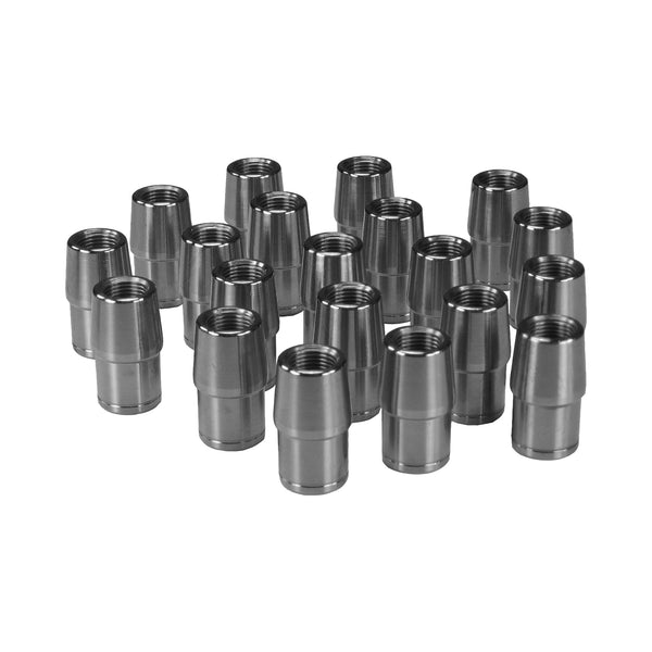 C73-891-20_1 1” OD X .058” Tube Size, Chromoly Steel 4130N Round Tube Adapter 5 8-18 Left Hand Bag of 20