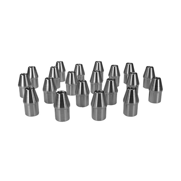 C73-892-20_1 1” OD X .065” Tube Size, Chromoly Steel 4130N Round Tube Adapter 3 8-24 Right Hand Bag of 20