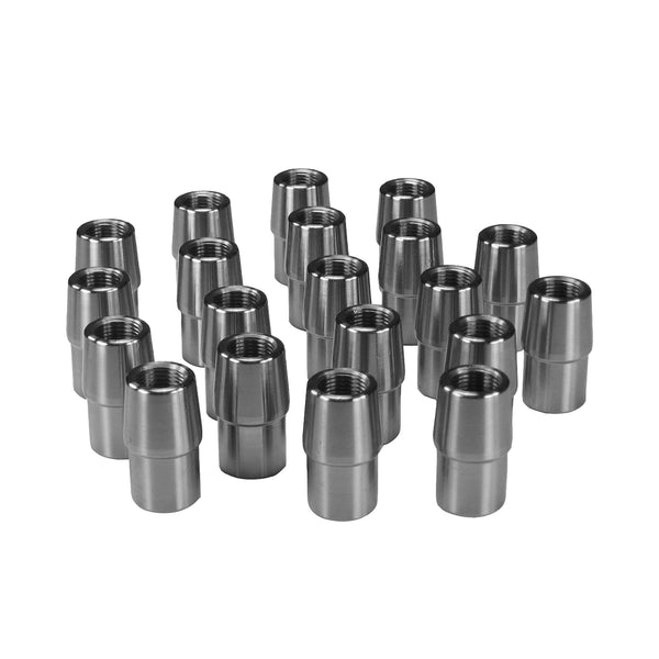 C73-898-20_1 1” OD X .065” Tube Size, Chromoly Steel 4130N Round Tube Adapter 5 8-18 Right Hand Bag of 20