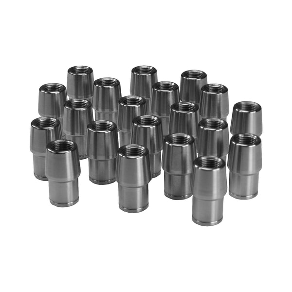 C73-907-20_1 1” OD X .083” Tube Size, Chromoly Steel 4130N Round Tube Adapter 5 8-18 Left Hand Bag of 20