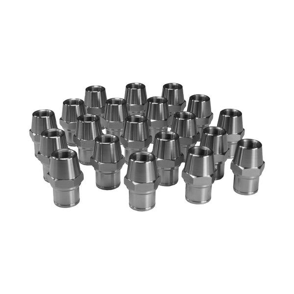 C73-943-H-20_1 1-1/4” OD X .095” Tube Size, Chromoly Steel 4130N Round Tube Adapter 3 4-16 Left Hand With Hex Bag of 20