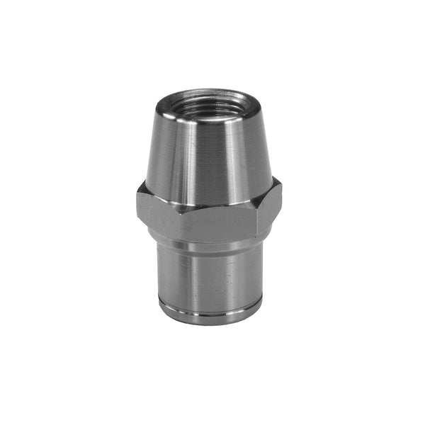 C73-943-H-2_1 1-1/4” OD X .095” Tube Size, Chromoly Steel 4130N Round Tube Adapter 3 4-16 Left Hand With Hex Each