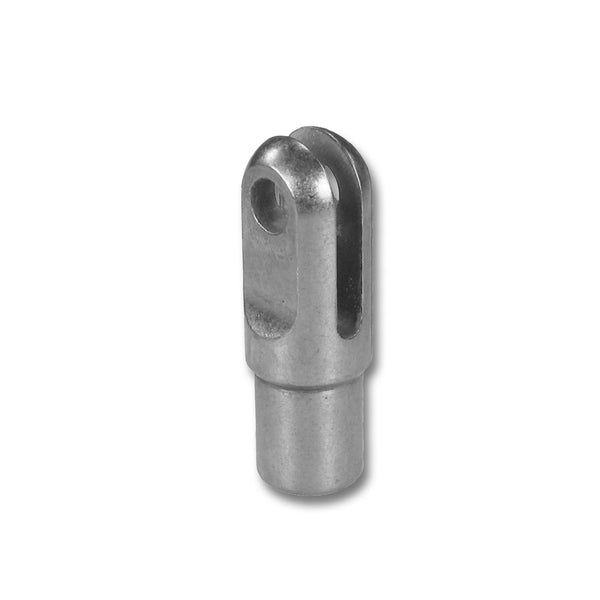 C73-965-2_1 Chromoly Weld In Slot Clevis, 4130N 3 4 in. x 0.058 Tubing: 3 16 in. Slot: 5 16 in. Hole Each