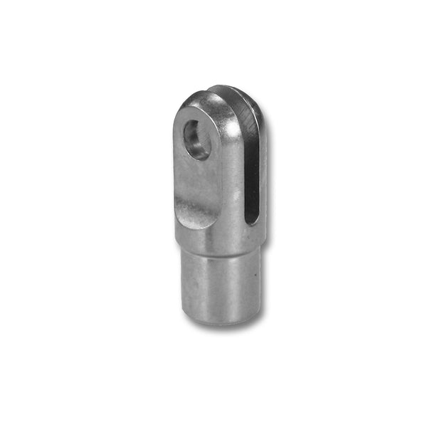 C73-970-2_1 Chromoly Weld In Slot Clevis, 4130N 7 8 in. x 0.058 Tubing: 3 16 in. Slot: 3 8 in. Hole Each