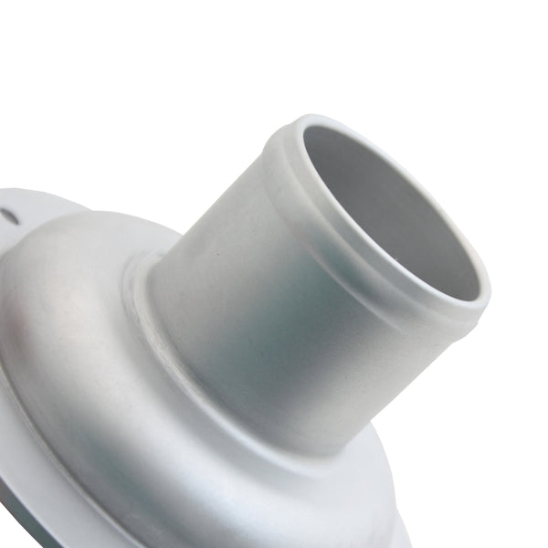 C74-792_2 Aluminum Remote Mount Fill Cap Bung Recessed Remote Mount: 2 Inch Hose 2 Inch Silver