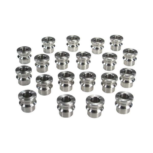 C78-012-20_1 Stainless Steel High Misalignment Bushings 1 2 Inch Inside Diameter: 3 4 Inch Outside Diameter: 1 2 Inch Height: 25 Degree Misalignment Bag of 20