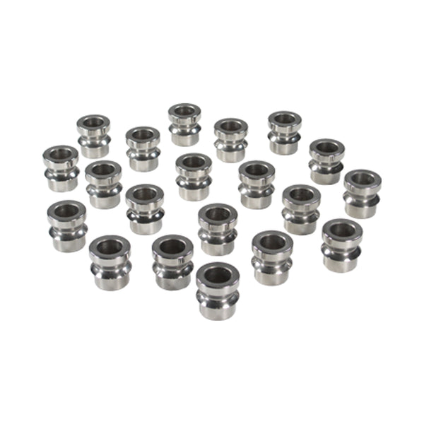 C78-013-20 Stainless Steel High Misalignment Bushings 5 8 Inch Inside Diameter: 7 8 Inch Outside Diameter: 5 8 Inch Height: 21 Degree Misalignment Bag of 20