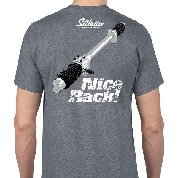 C97-032_3 Stiletto Nice Rack Tee Shirt, Gray