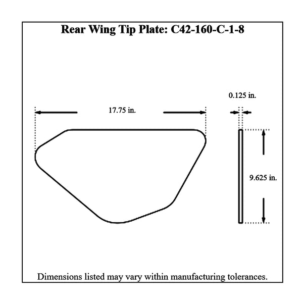 c42-160-c-1-8diagram Aluminum Rear Wing Tip Plates C 1 8 Inch