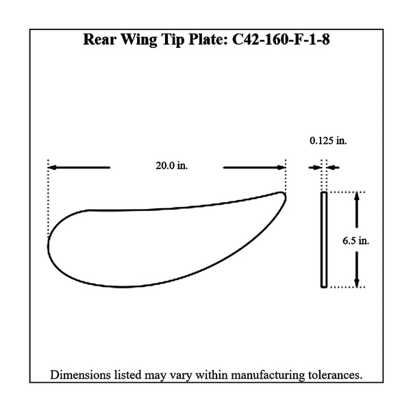 c42-160-f-1-8diagram Aluminum Rear Wing Tip Plates F 1 8 Inch