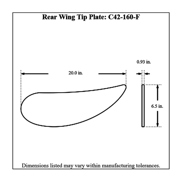 c42-160-fdiagram Aluminum Rear Wing Tip Plates F 3 32 Inch