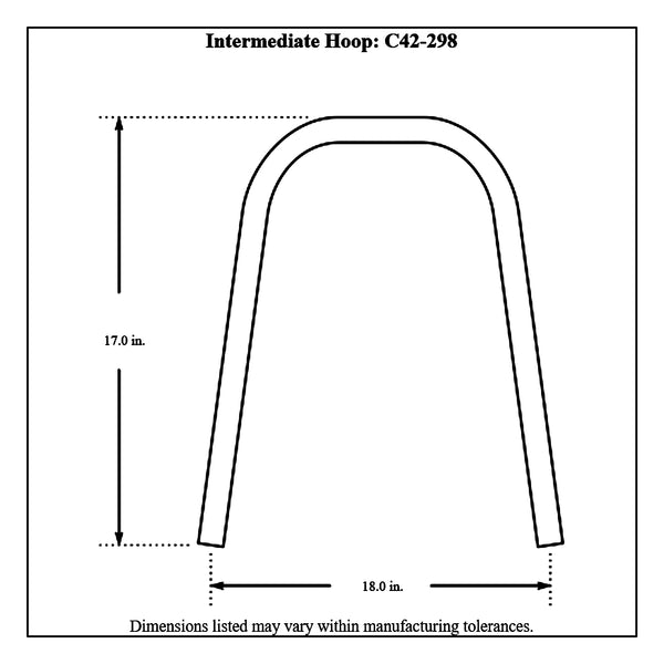 c42-274diagram2 6 Point Pre-Bent Chromoly Cage Kit, 4130N Junior Dragster: 1-1 8 x 0.065: 5-1 2 In. Bend Radius