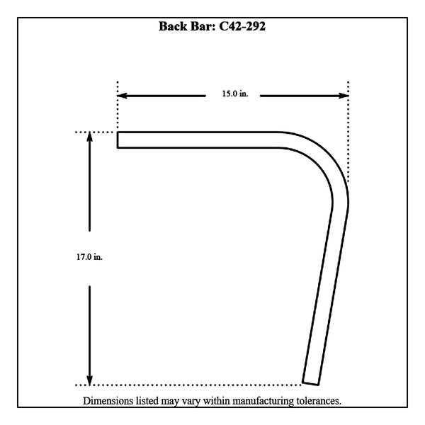 c42-275diagram3 6 Point Pre-Bent Chromoly Cage Kit, 4130N 1-1 2 x 0.083: 6 In. Bend Radius