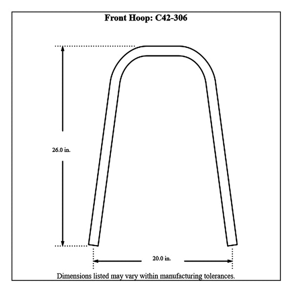 c42-276diagram 6 Point Pre-Bent Chromoly Cage Kit, 4130N 1-5 8 x 0.083: 7 In. Bend Radius