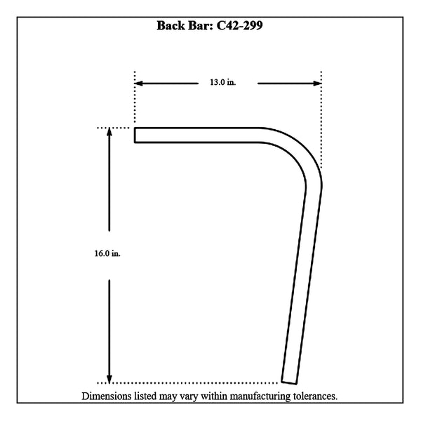 c42-326diagram3 Pre-Bent 6 Point Chromoly Complete Package, 4130N Junior Dragster: Cage Kit 1-1 8 in. x 0.065: Shoulder Hoop 1-1 8 in. x 0.065: Seat Formers 1-1 8 in. x 0.065