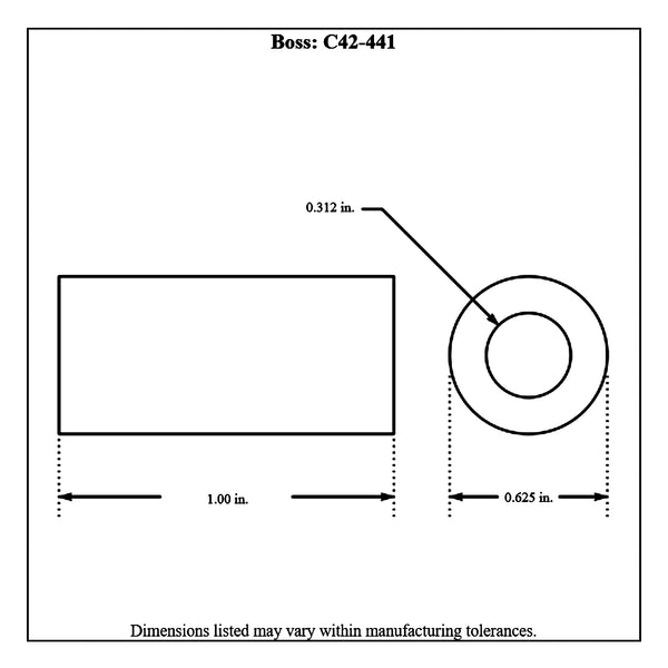 c42-441diagram Boss 1 Inch