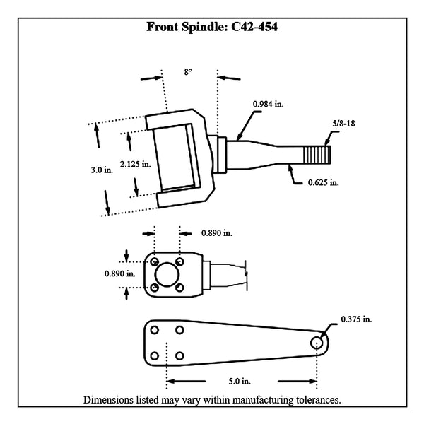 c42-454diagram Stiletto Chromoly Ultra Spindle Set