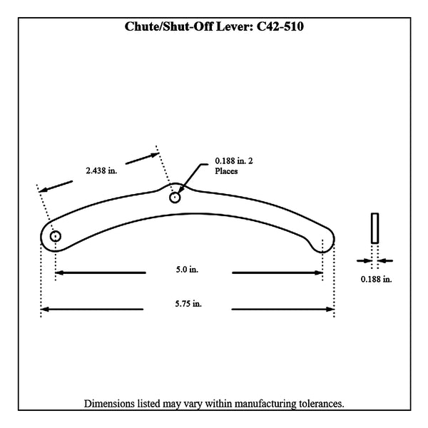 c42-510diagram Universal Billet Aluminum Chute / Fuel Lever