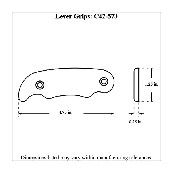 c42-573diagram Billet Aluminum Brake / Control Lever Grips with Hardware 5 16 Inch Black