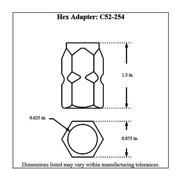 c52-210diagram2 4 Bolt Quick Release Steering Hub, 42.1 SFI Certified