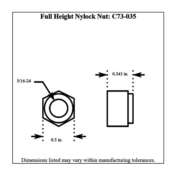 c73-035diagram Plated Steel Nylock Nuts, Grade 5 Full Height 5 16-24: Pack of 6