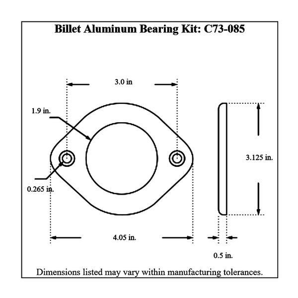 c73-080-bdiagram2 Steering Bearing Kit 3 4 Inch With Billet Cover