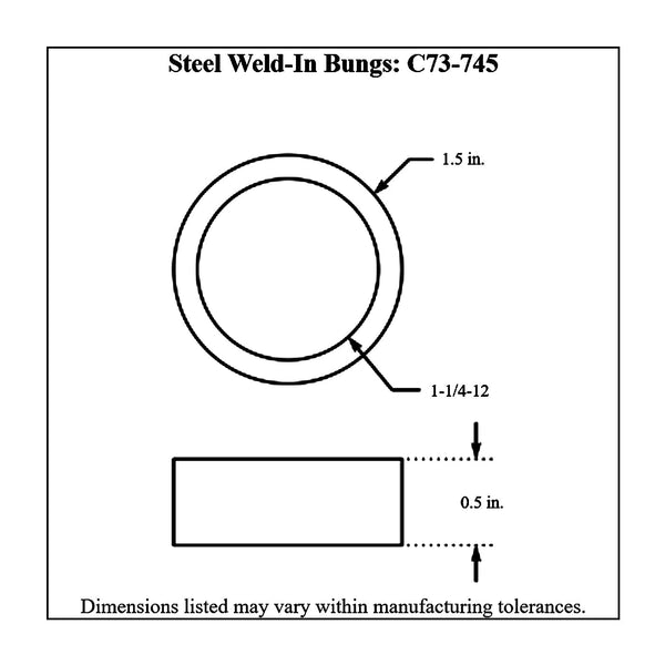 c73-730diagram2_19438d93-69b3-49f6-84d2-5211895ad4f5 Easy Turn Fill Cap with Steel Weld Bung 1-5 8 Inch without Lanyard Boss 1 2 Inch Black