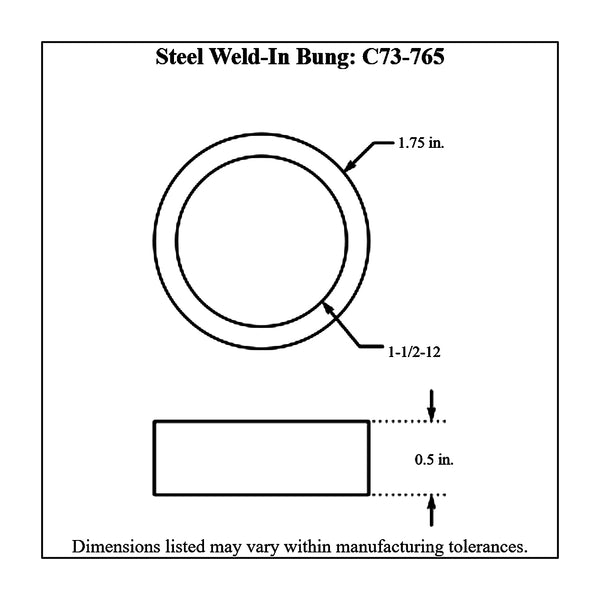 c73-750diagram2_294ecd7f-38c5-44da-a7cb-7df4f93a9b34 Weld Fill Cap Bung Steel For 2 Inch Fill Cap 1 2 Inch Tall